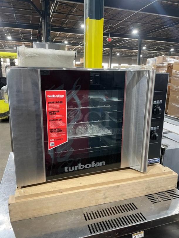 New In The Box! Scratch-N-Dent! Moffat Turbofan Series Commercial Stainless Steel Electric Powered Countertop Mini Convection Oven! Model: E31D4! 208V 1 Phase! With Legs! - Image 2 of 12