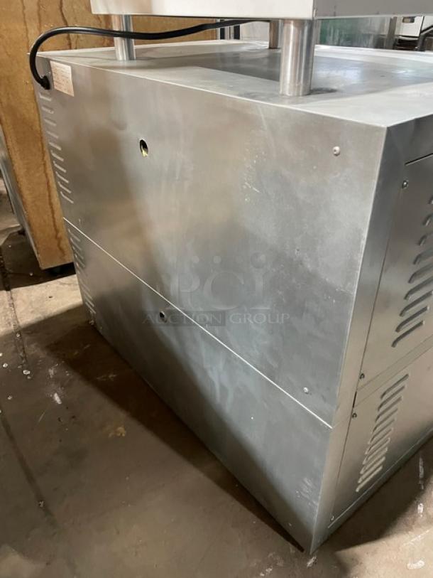 Late Model! 2023! Commercial Stainless Steel Electric Powered Countertop Double Deck Pizza/Bakery Oven! With Top & Bottom Thermostat Controls! Model: YMA-202! 220V! - Image 3 of 9