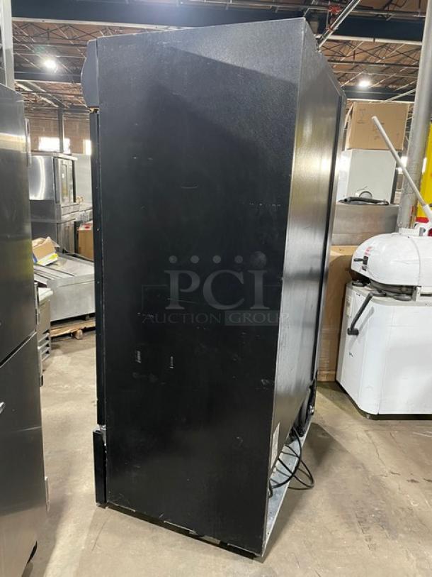 Minus Forty Commercial Black Double Glass Door Reach In Merchandiser Freezer! With Poly Coated Wire Racks! With LED Lighting! Model: 44-UDGF-X1-SD SN: 145883! 115/208-230V! - Image 4 of 9