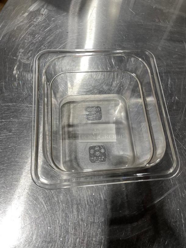 Winco Commercial 1/6 Size Polycarbonate Food Pans! Model: SP7604! 2X Your Bid! - Image 3 of 5