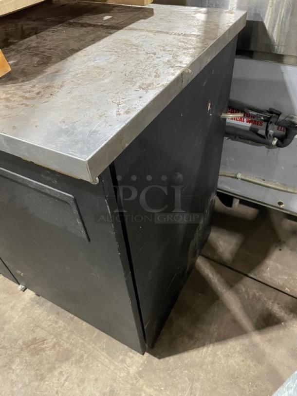 True Commercial Black 3 Door Refrigerated Kegerator/Back Bar Cooler! With Single Tower Quadruple Tap! Model: TBB-4 SN: 7528133! 115V 1 Phase! - Image 3 of 9