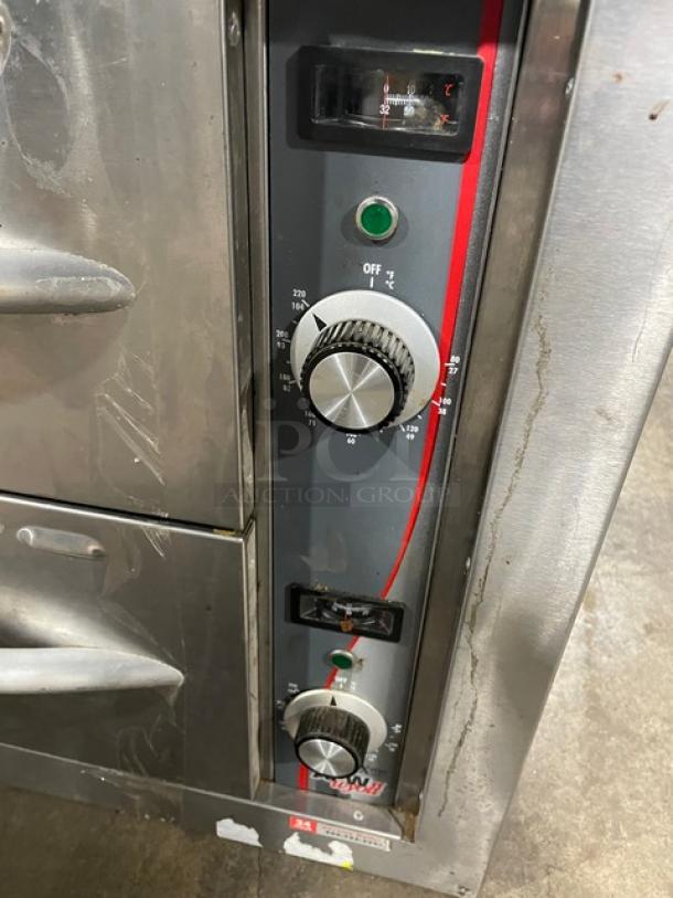 APW Wyott X-Pert Series Commercial Stainless Steel Electric Powered Free Standing Double Warming Drawer! Model:  HDDi-2-120-B-S SN: 813931406004! 120V 1 Phase! - Image 7 of 8
