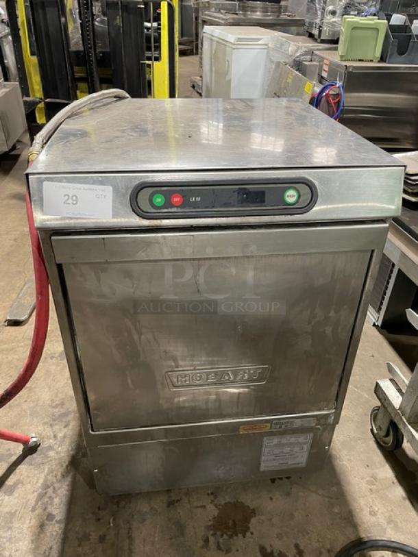 Hobart LX18 Series Commercial Stainless-Steel Heavy-Duty Undercounter Dishwasher! With Full Size Peg Rack! Model: LX18C SN: 23-1017-375! 120V 1 Phase! - Image 1 of 9