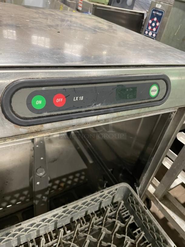 Hobart LX18 Series Commercial Stainless-Steel Heavy-Duty Undercounter Dishwasher! With Full Size Peg Rack! Model: LX18C SN: 23-1017-375! 120V 1 Phase! - Image 7 of 9