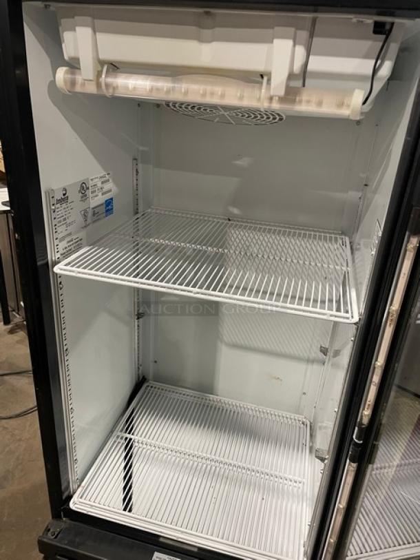 Imbera Coca-Cola Style Commercial Single Glass Door Reach In Refrigerator Merchandiser! With Poly Coated Wire Racks! Model: VR10 SN: 607120100264! 115V 1 Phase! - Image 5 of 8