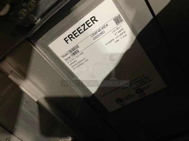 Hoshizaki Commercial Stainless Steel 4 Drawer Worktop Freezer! With Back Splash! Model: CRMF48-WD4 SN: G50026D! 115V 1 Phase! On Casters! Unit Powers On, Does Not Get Cold! - Image 7 of 8