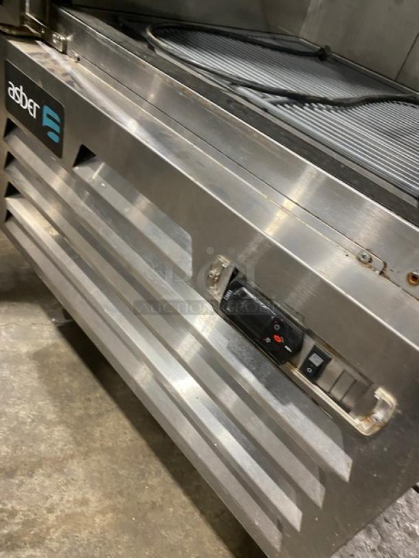 Asber Commercial Stainless Steel Solid Single Door Reach In Refrigerator! With Poly Coated Wire Racks! Model: ARR 17 F HC SN: 8102117905! 115V 1 Phase! On Casters! - Image 8 of 9