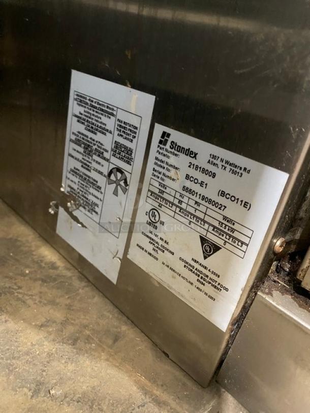 Bakers Pride Cyclone Series Commercial Stainless Steel Electric Powered Single Stack Convection Oven! With Wire Oven Racks! Model: BCO-E1 SN: 5550119080027! 240V 1 Phase! - Image 5 of 8