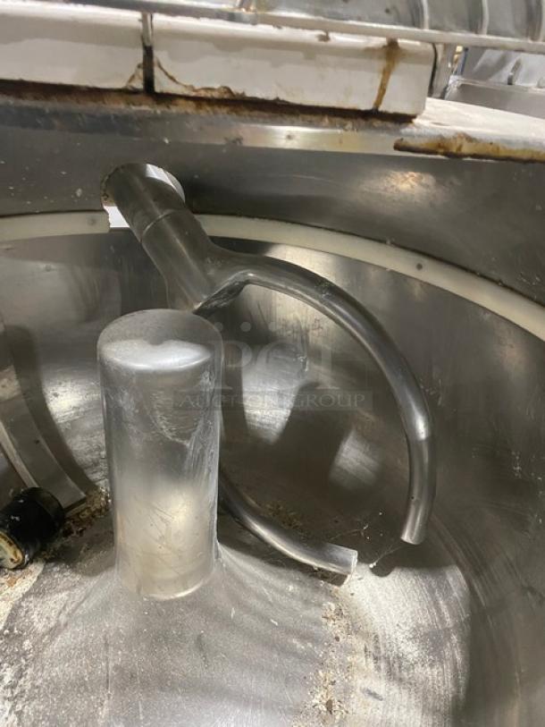 Mecnosud F60 Series Commercial Floor Style Fork Dough Mixer! With Stainless Steel Bowl Guard, Mixing Bowl & Fork! Model: FC60D SN: 60FCD-121! 208V 3 Phase! - Image 7 of 8