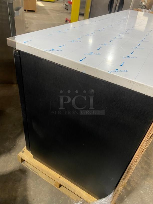 New In The Box! Scratch-N-Dent! Micro Matic Pro-Line E-Series Commercial Black 3 Door Refrigerated Back Bar Cooler! With Stainless Steel Worktop! With Lock & Keys! Model: MBB 94 E-WW-HC SN: 8101869696! 115V 1 Phase! - Image 5 of 12