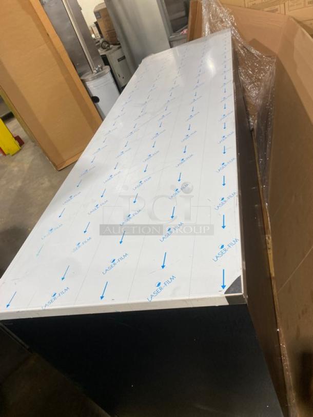 New In The Box! Scratch-N-Dent! Micro Matic Pro-Line E-Series Commercial Black 3 Door Refrigerated Back Bar Cooler! With Stainless Steel Worktop! With Lock & Keys! Model: MBB-94 E SN: 18020254M! 115V 1 Phase! - Image 7 of 12