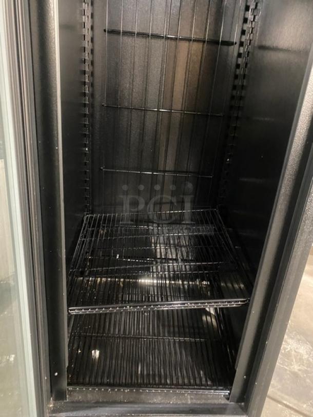 Master-Bilt BLG Plus Series Commercial Black Single Glass Door Reach In Freezer Merchandiser! Energy Star Certified! With Adjustable Wire Racks! Model: BLG-23-HGP SN: 196993 KEE01! 115V 1 Phase! - Image 5 of 8