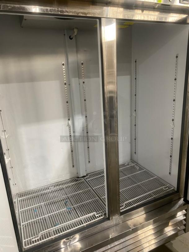 Maxx Cold Commercial Stainless Steel Solid 2 Door Reach In Freezer! With Poly Coated Wire Racks! Model: MXSF-49FDHC SN: 210010009! 115V 1 Phase! On Casters! - Image 6 of 9