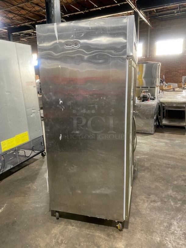 Rare Find! Commercial Stainless Steel Electric Powered Triple Glass Door Meat Curing/Aging Cabinet! On Casters! - Image 2 of 9