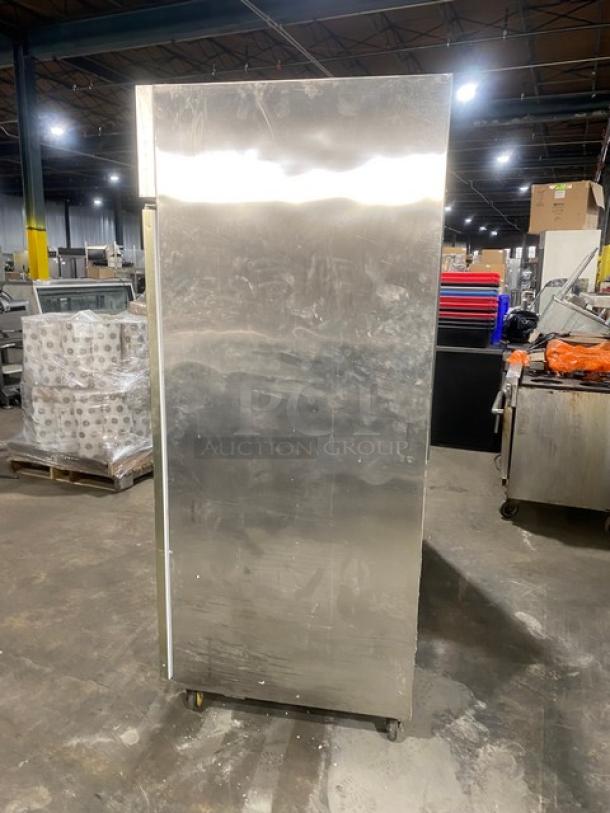 Rare Find! Commercial Stainless Steel Electric Powered Triple Glass Door Meat Curing/Aging Cabinet! On Casters! - Image 3 of 9