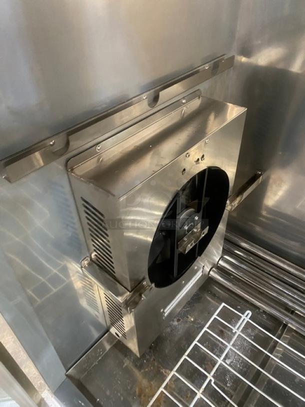 Rare Find! Commercial Stainless Steel Electric Powered Triple Glass Door Meat Curing/Aging Cabinet! On Casters! - Image 6 of 9