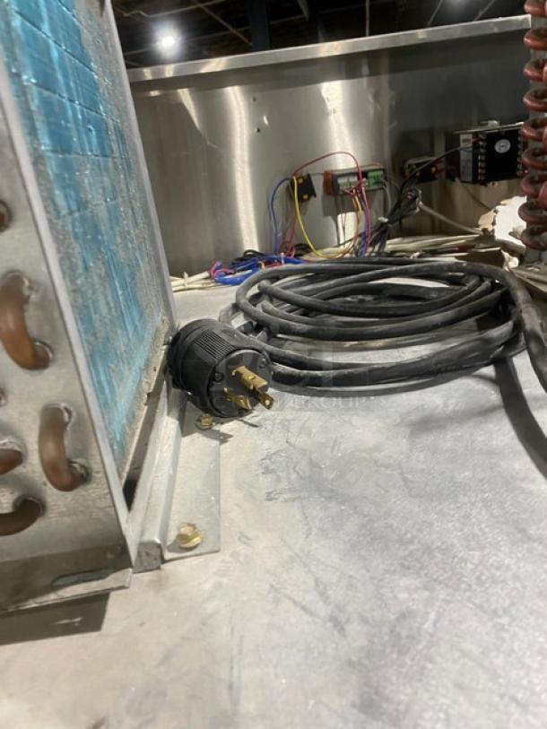 Rare Find! Commercial Stainless Steel Electric Powered Triple Glass Door Meat Curing/Aging Cabinet! On Casters! - Image 9 of 9