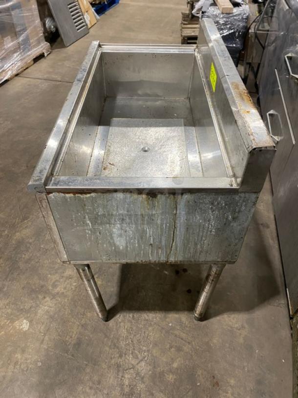 All Stainless Steel 10 Circuit Commercial Underbar Cold Plate/Ice Bin! With Back Splash! On Legs! - Image 3 of 6