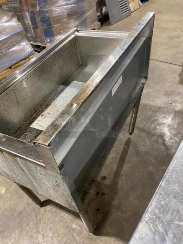 All Stainless Steel 10 Circuit Commercial Underbar Cold Plate/Ice Bin! With Back Splash! On Legs! - Image 4 of 6