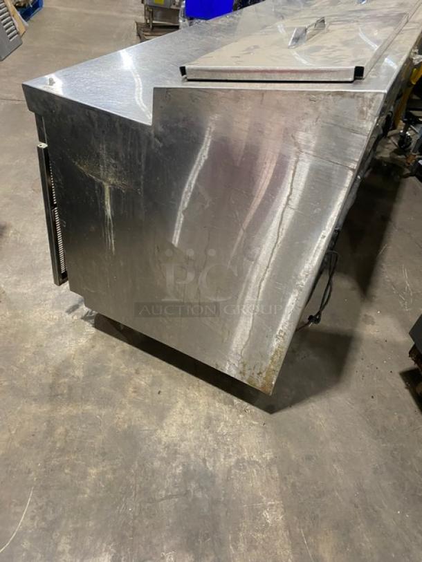 Randell Commercial Stainless Steel 2 Door/2 Drawer Refrigerated Mega Top Pizza Prep Table! With Poly Coated Wire Racks! Model: 51395PR SN: W 223453-1-1! 115V 1 Phase! On Casters! - Image 2 of 12
