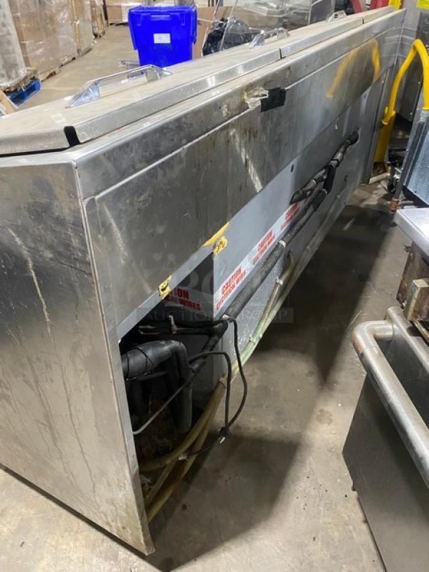 Randell Commercial Stainless Steel 2 Door/2 Drawer Refrigerated Mega Top Pizza Prep Table! With Poly Coated Wire Racks! Model: 51395PR SN: W 223453-1-1! 115V 1 Phase! On Casters! - Image 3 of 12