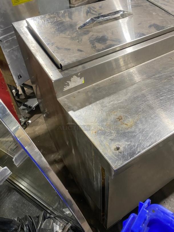 Randell Commercial Stainless Steel 2 Door/2 Drawer Refrigerated Mega Top Pizza Prep Table! With Poly Coated Wire Racks! Model: 51395PR SN: W 223453-1-1! 115V 1 Phase! On Casters! - Image 4 of 12