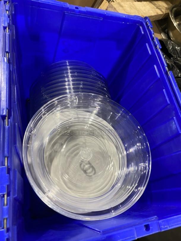 Lot Of Choice Polycarbonate Plate Covers & Strawberry Street Round White Dinner Plates! All One Money! - Image 2 of 8