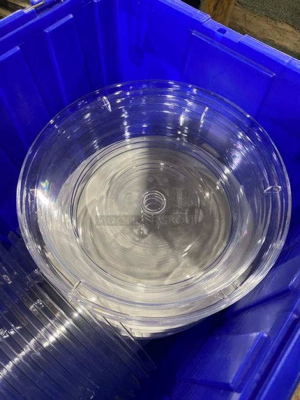 Lot Of Choice Polycarbonate Plate Covers & Strawberry Street Round White Dinner Plates! All One Money! - Image 3 of 8