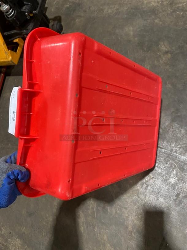 Lot Of Multi-Color Commercial Perforated Bus Bins! All One Money! - Image 4 of 4