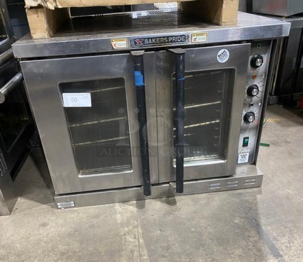 Bakers Pride Cyclone Series Commercial Stainless Steel Electric Powered Single Stack Convection Oven! With Wire Oven Racks! Model: BCO-E1 SN: 5550119080027! 240V 1 Phase! - Image 1 of 8