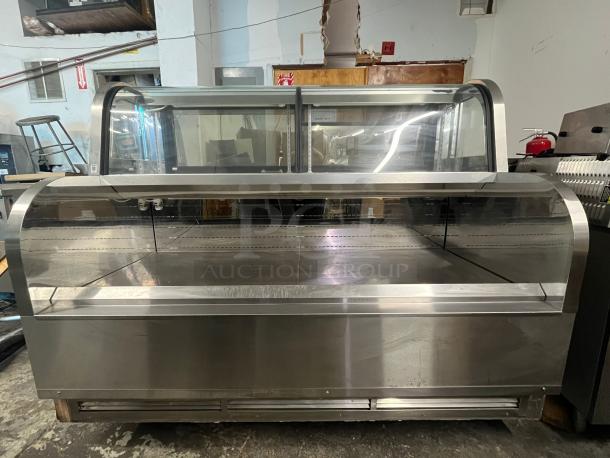 NICE! Structural Concepts Starbucks Style Refrigerated Open Grab-N-Go Display Case! With Top Glass Enclosed Merchandiser Showcase! On Legs! - Image 5 of 7