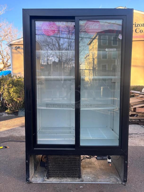DOUBLE Glass Door "Coca-Cola" Refrigerator (Tested & Working) - Image 1 of 4
