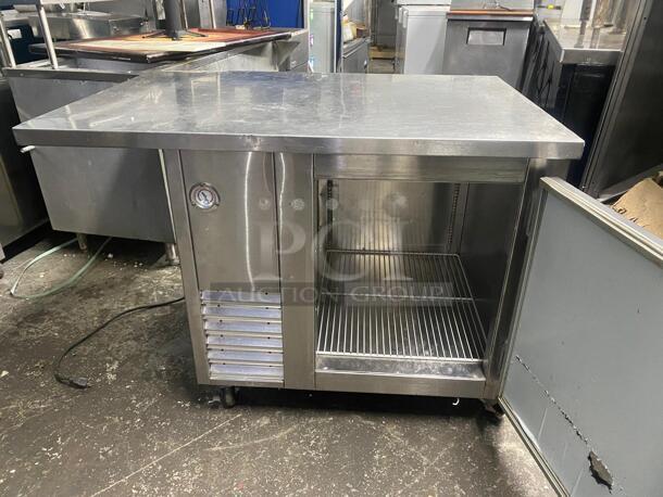 AMAZING Single Door Stainless Steel Commercial Refrigerator with Counter Top - Image 1 of 6