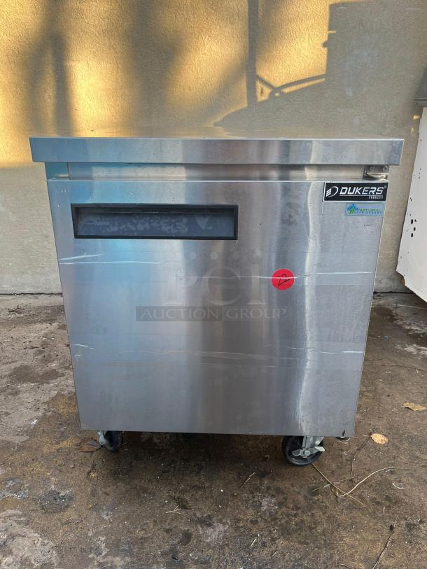 Dukers DUC29F Single Door Undercounter Freezer in Stainless Steel - Image 1 of 7