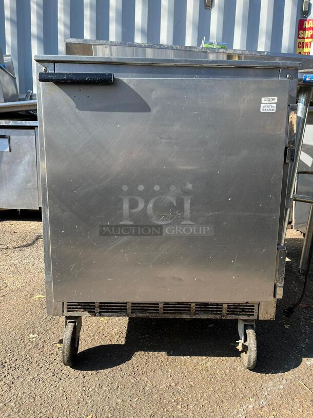 Stainless Steel 1 Door Refridgerator with WHEELS! - Image 1 of 4