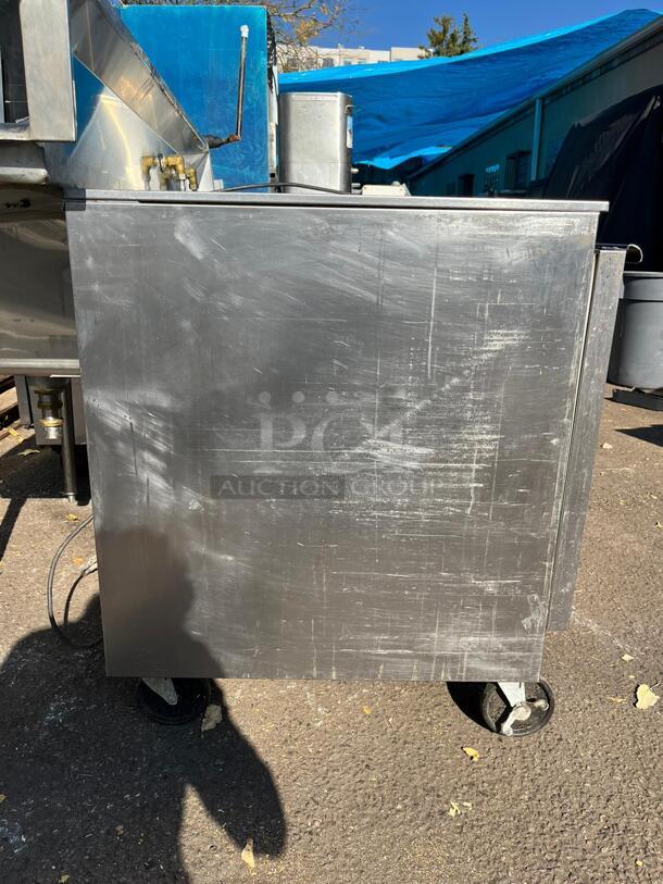 Stainless Steel 1 Door Refridgerator with WHEELS! - Image 2 of 4