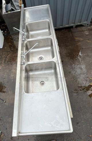 Triple Stainless Steel Sink