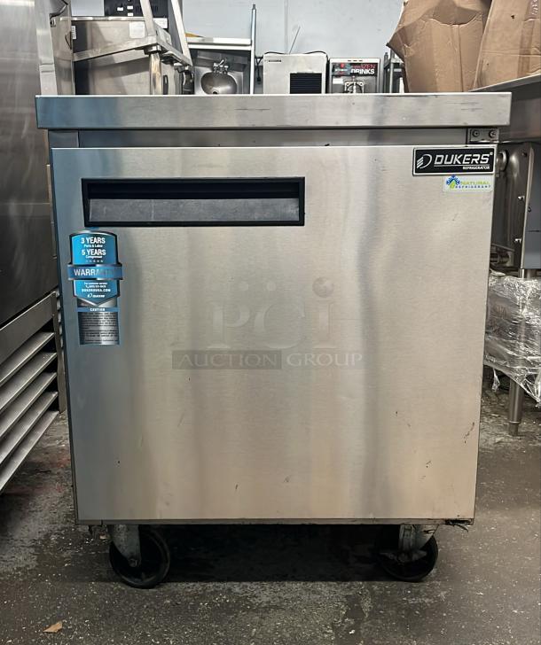 Dukers Undercounter Refrigerator in Stainless Steel DUC29R TESTED AND WORKING - Image 1 of 5
