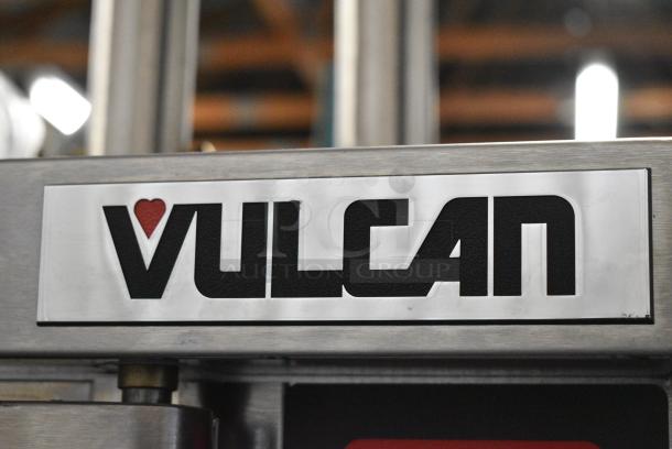 2 BRAND NEW SCRATCH AND DENT! Vulcan VC4GD-21D150K Stainless Steel Commercial Natural Gas Powered Full Size Convection Oven w/ View Through Doors, Metal Oven Racks and Thermostatic Controls. 2 Times Your Bid! - Image 2 of 6