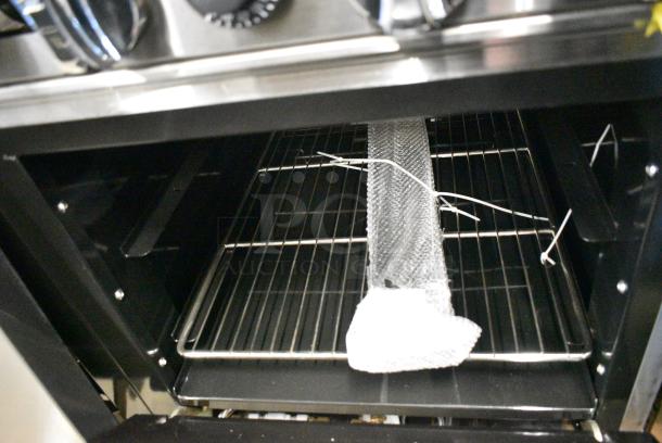 BRAND NEW! Migali C-RO8-LP Stainless Steel Commercial Propane Gas Powered 8 Burner Range w/ 2 Ovens and Back Splash on Commercial Casters. 184,000 BTU. Serial C-RO8-LPUSB200322081200920002 - Image 10 of 12