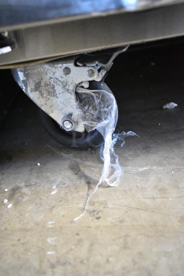 BRAND NEW! 2021 Migali C-3R-HC Stainless Steel Commercial 3 Door Reach In Cooler w/ Poly Coated Racks on Commercial Casters. 115 Volts, 1 Phase. Serial C-3R-HC003211103092C0018. Tested and Working! - Image 4 of 8