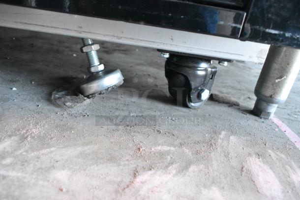 BRAND NEW! 2023 Migali C-49RM-HC Metal Commercial 2 Door Reach In Cooler Merchandiser w/ Poly Coated Racks on Commercial Casters. 115 Volts, 1 Phase. Serial C-49RM-HC003230428092C0017. Tested and Working! - Image 6 of 7