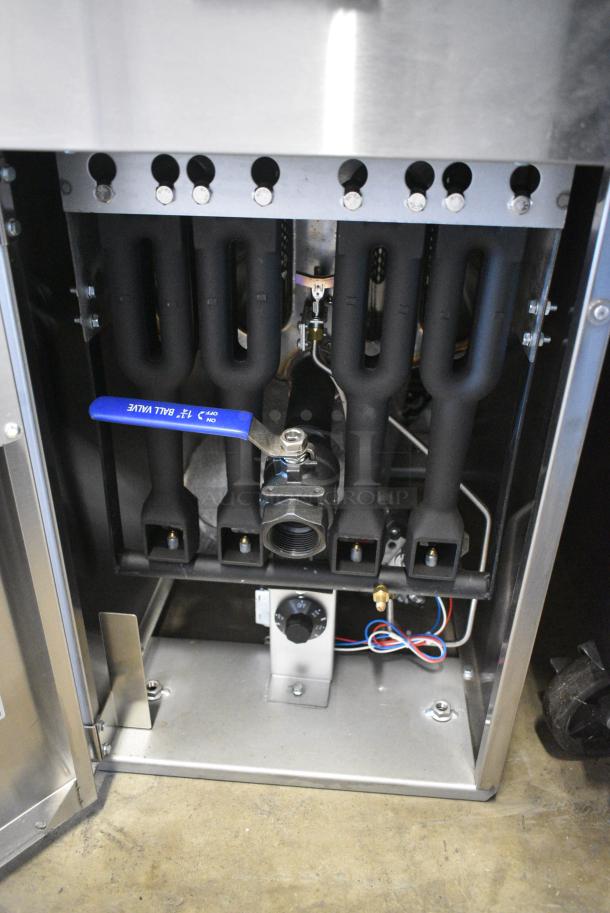 BRAND NEW!  2021 Migali C-F50-NG Stainless Steel Commercial Propane Gas Powered Deep Fat Fryer w/ 2 Metal Fry Baskets. 120,000 BTU. Serial C-F50-LPUSB200321051500920006 - Image 7 of 9