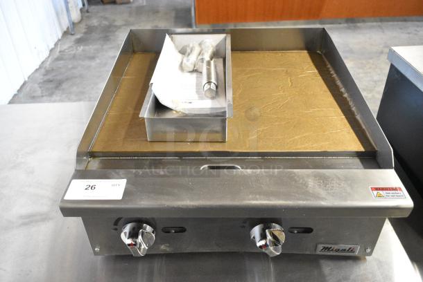 BRAND NEW! Migali C-G24 Stainless Steel Commercial Countertop Natural Gas Powered Flat Top Griddle. Serial C-G24USB100322070200920007 - Image 2 of 8