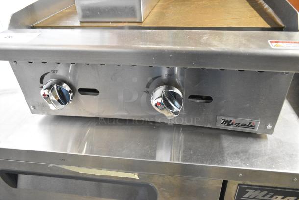 BRAND NEW! Migali C-G24 Stainless Steel Commercial Countertop Natural Gas Powered Flat Top Griddle. Serial C-G24USB100322070200920007 - Image 4 of 8