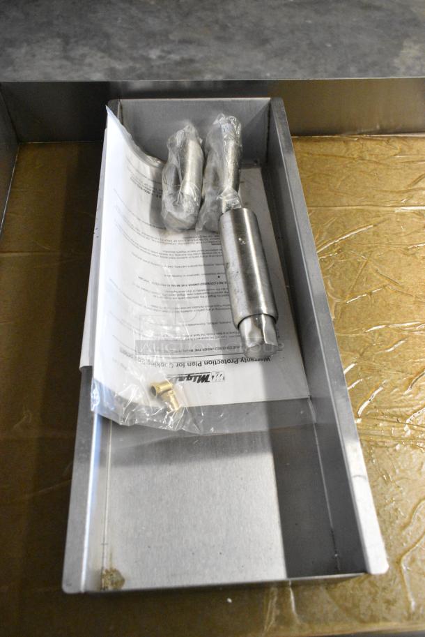 BRAND NEW! Migali C-G24 Stainless Steel Commercial Countertop Natural Gas Powered Flat Top Griddle. Serial C-G24USB100322070200920007 - Image 5 of 8