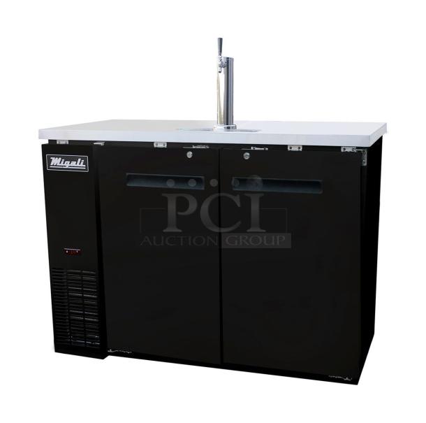 BRAND NEW! Migali C-DD60-2 Metal Commercial Direct Draw Kegerator. 115 Volts, 1 Phase. Serial 6286332016081010. Tested and Working! - Image 1 of 7