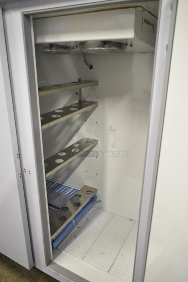 BRAND NEW! 2023 Migali EVOx-2F Stainless Steel Commercial 2 Door Reach In Freezer w/ Poly Coated Racks on Commercial Casters. 208/230 Volts, 1 Phase. Serial 10156832 - Image 5 of 6