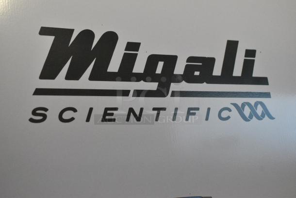 BRAND NEW! Migali EVOx-1F Metal Commercial Single Door Reach In Freezer w/ Poly Coated Racks on Commercial Casters. 115 Volts, 1 Phase. Serial 10156833. Tested and Powers On But Does Not Get Cold - Image 2 of 5