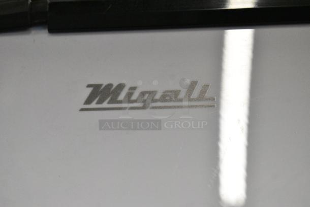 BRAND NEW! 2022 Migali C-49FM-HCe Metal Commercial 2 Door Reach In Freezer Merchandiser w/ Poly Coated Racks on Commercial Casters. 115 Volts, 1 Phase. Serial C-49FM-HCe003221216092C0011. Tested and Working! - Image 3 of 6